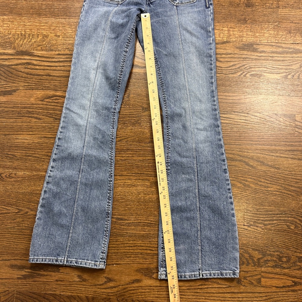 Silver Jeans Co Womens 26 Flare Leg Patch Pocket Medium Wash Denim Blue Jeans - Picture 8 of 11